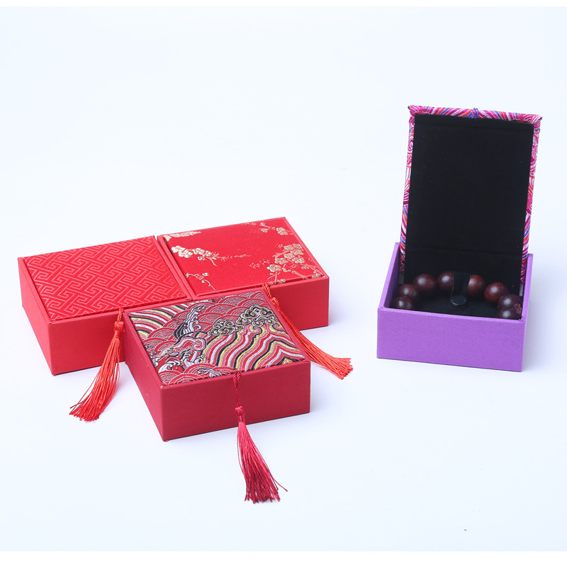 new bracelet box buddha beads wenwan gift box jewelry packaging box jewelry pendant necklace box wholesale