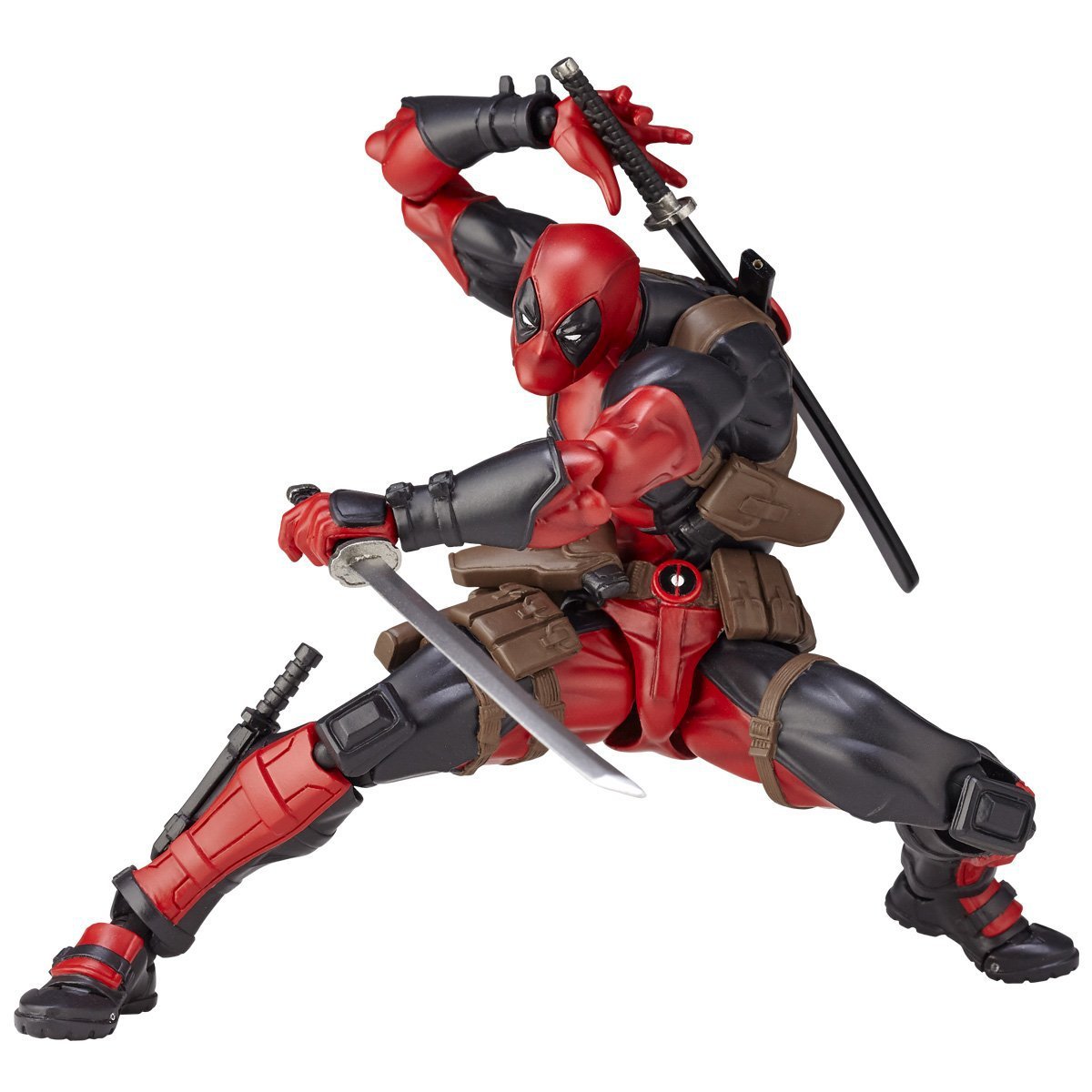 动漫手办周边 山口式 series no.001 死侍 deadpool 可动换脸手办