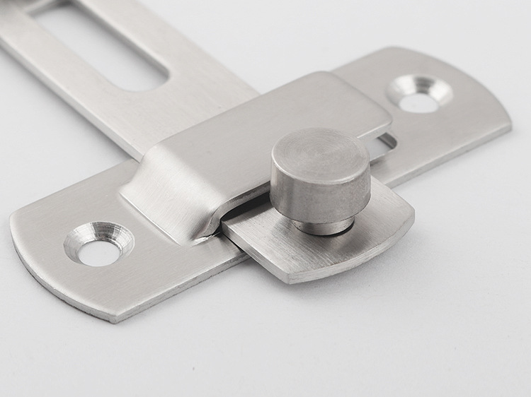 不锈钢大号门扣卫生间推拉门锁扣插销卧室门闩锁卡扣厕所防盗门栓