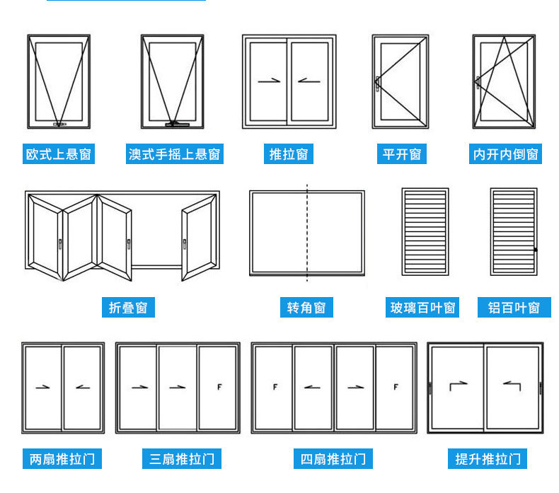 厂家定制厨房阳台商铺浴室卫生间断桥铝合金