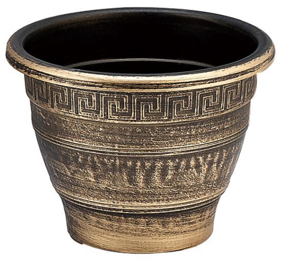 塑料花盆批发高档金银色5106s5109s圆形刷漆复古小花盆