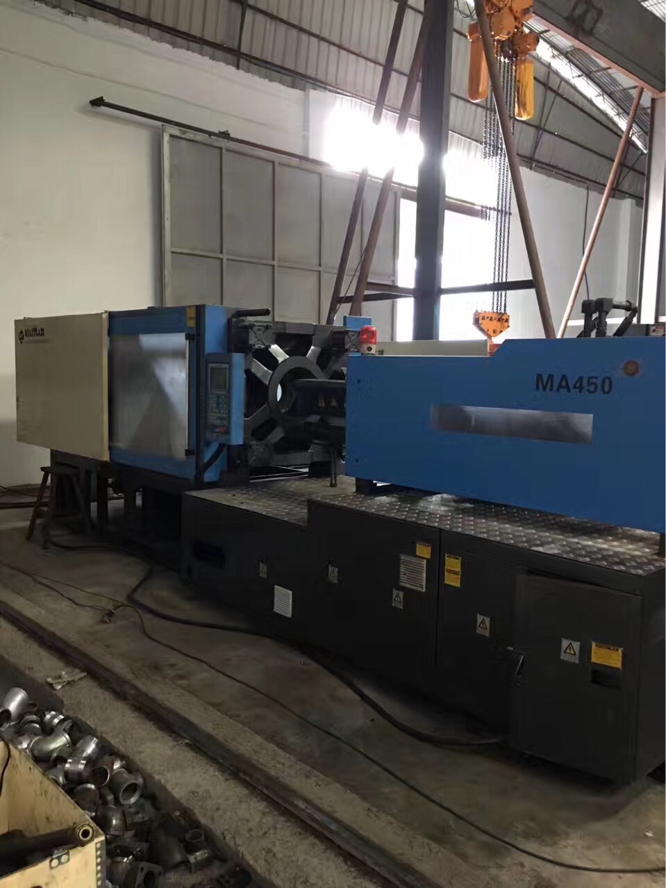 海天450吨2000克二手注塑机卧式塑料机伺服注塑机台州黄岩注塑机