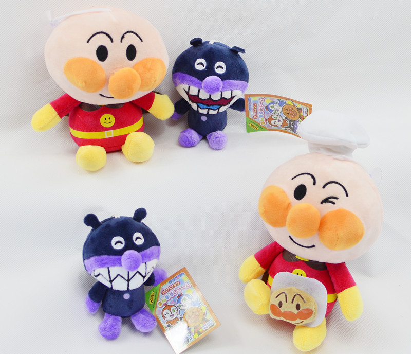 日本面包超人毛绒玩具细菌小子卡通公仔包包小挂件儿童礼物批发