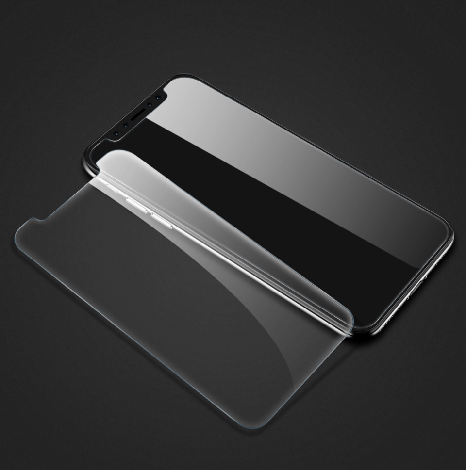 机乐堂 新品iphone x半屏钢化膜苹果x高透抗蓝光防偷窥手机膜