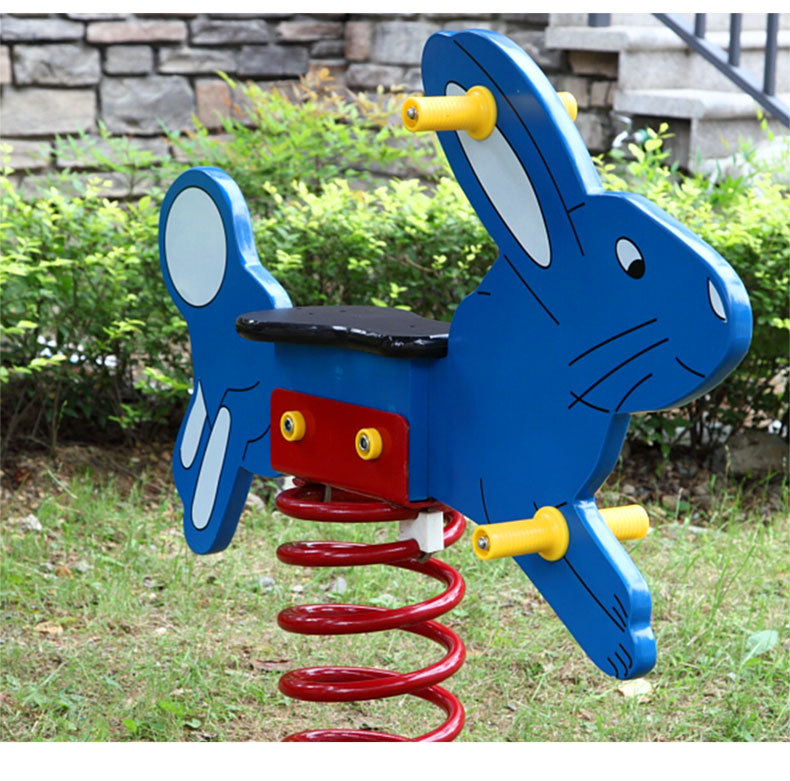 蓝兔子儿童摇马木马婴儿玩具宝宝摇椅婴儿摇摇马益智周岁礼物721采购