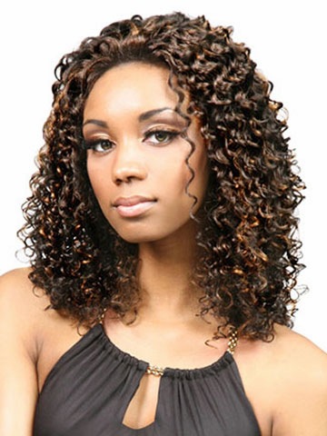 欧美中分爆炸头小卷假发 外贸速卖通中短卷发头套一件代发6667