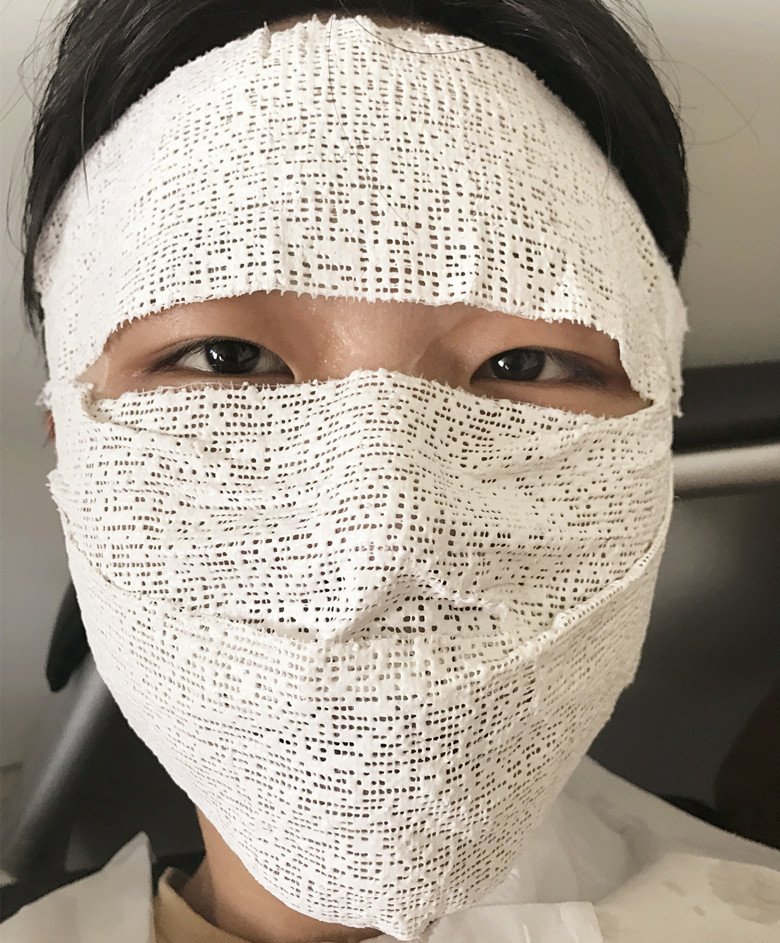 代加工木乃伊支架面僵尸v脸面膜提拉紧致肌肤5d塑形微雕v脸面具