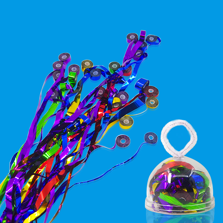 外贸款塑料壳电化铝蜘蛛丝20头拉环式塑料壳蜘蛛丝pvc舞台魔术道