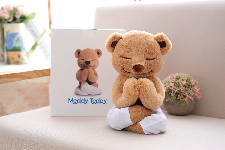 美瑜伽熊公仔meddy teddy瑜伽熊毛绒玩具送女友泰迪熊生日礼物
