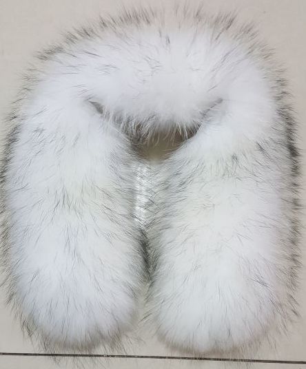 2017新款白貉毛领 冬季御寒专用毛领 河北厂家直销定制服装辅料