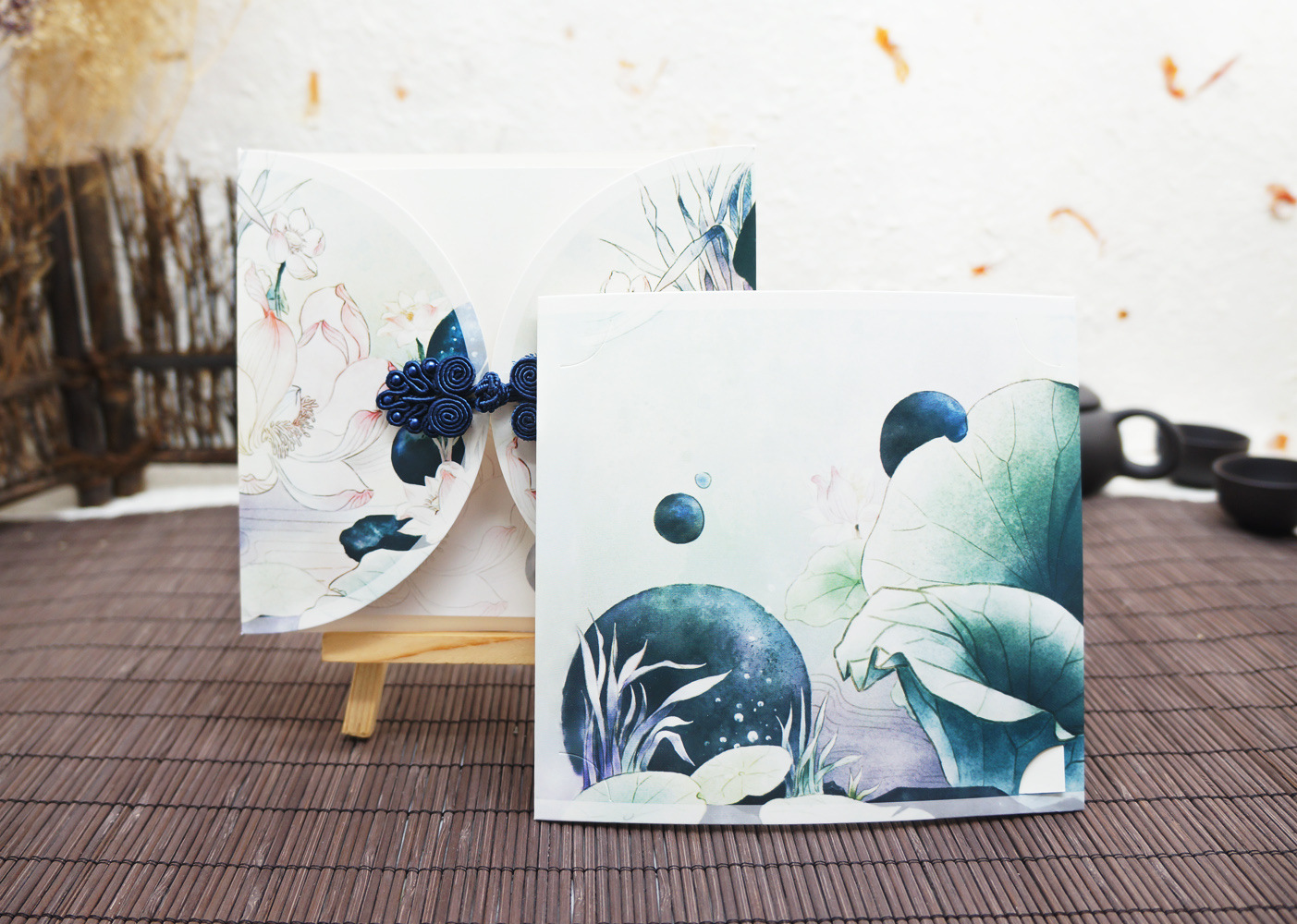 古风唯美盘扣贺卡邀请卡贺卡中国风节日卡片复古赠品卡礼品小卡片