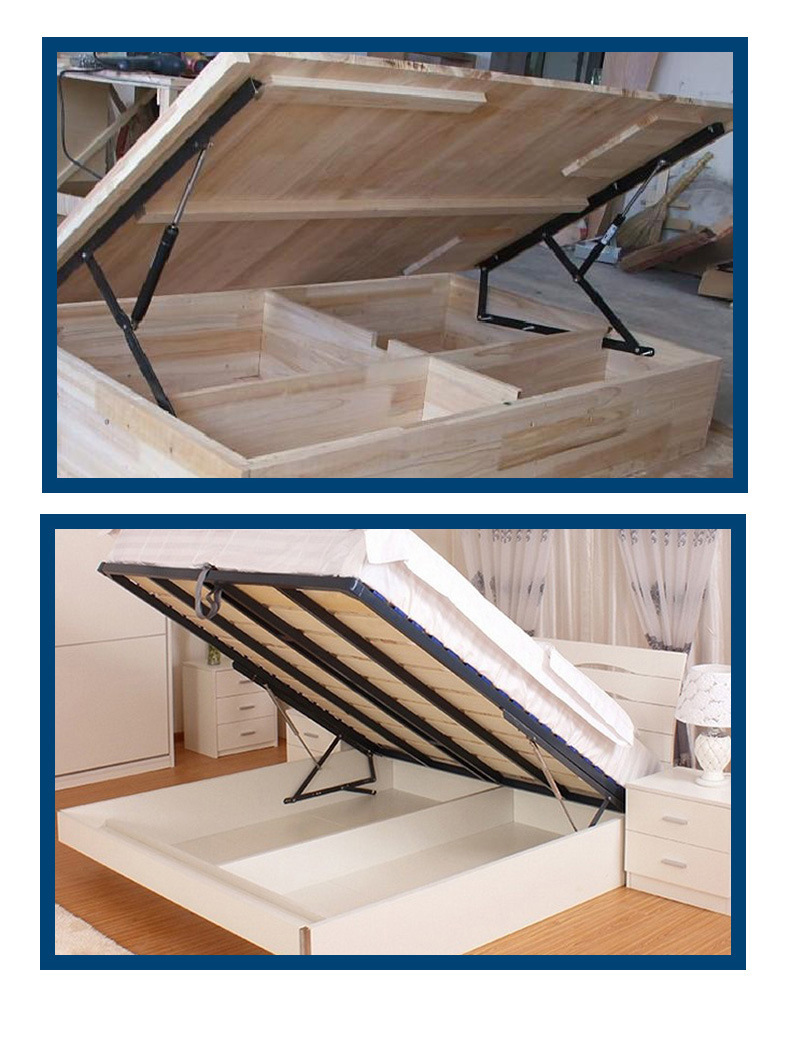 床箱举升器 气动杆 高箱储物床用气弹簧榻榻米床垫支撑床铰90cm