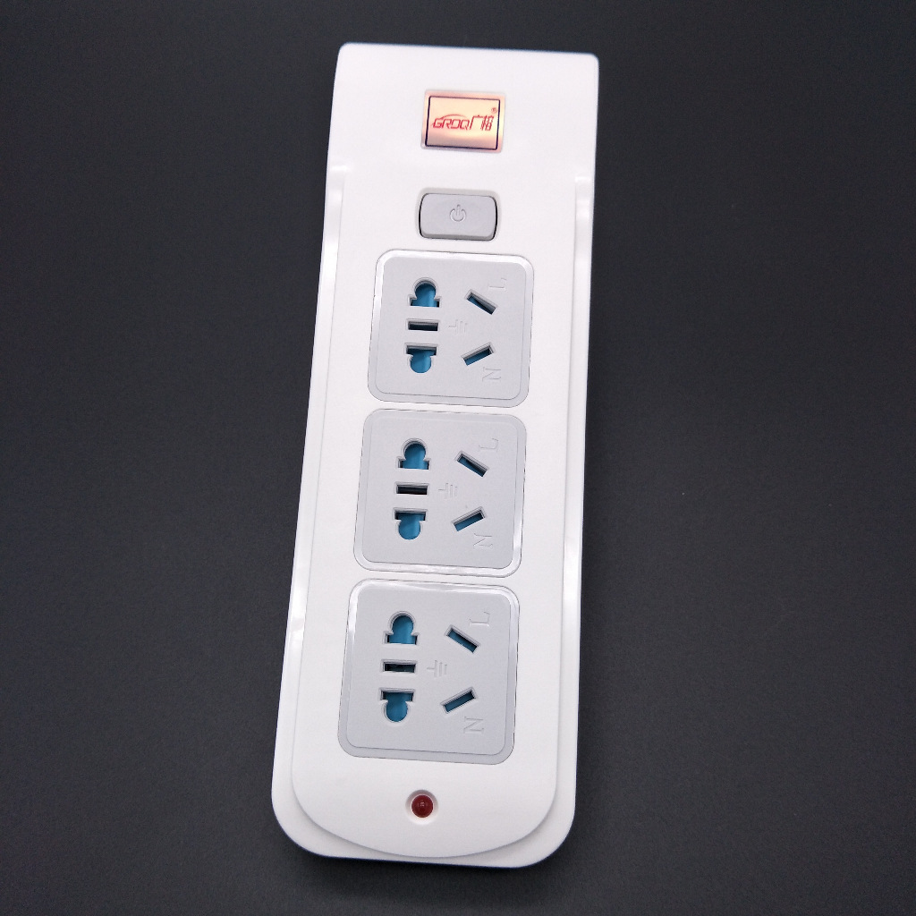 供应批发 不带线电源插座带安全保护门无线排插 带开关家用接线板