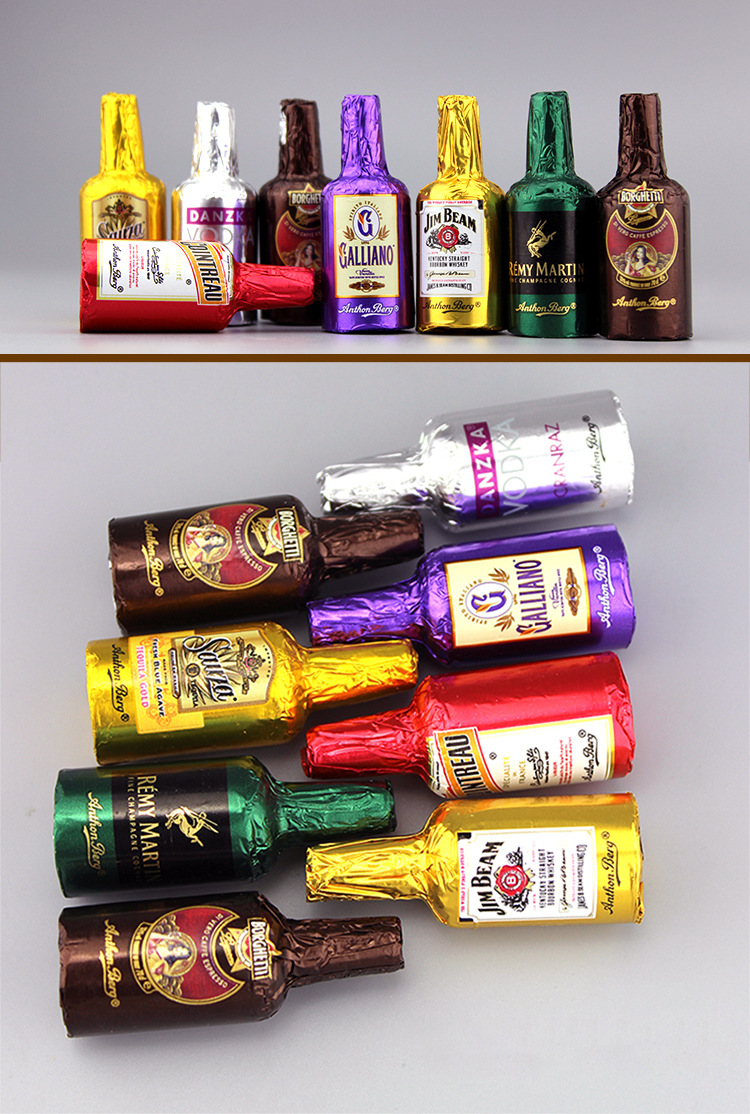 包邮丹麦进口anthonberg爱顿博格酒心巧克力64支装礼盒礼包1kg