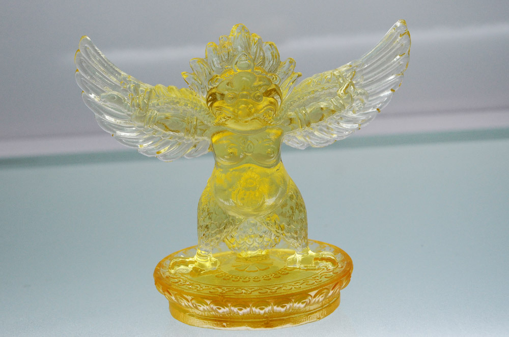 琉璃大鹏护法 修密宗法器 佛教用品 大鹏金翅鸟 琉璃工艺品