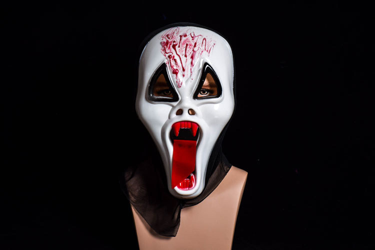 鬼节整人万圣节面具男全脸道具恐怖单片魔鬼尖叫骷髅鬼脸死神