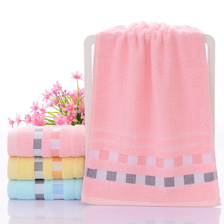 Gao Yang Towel Factory Direct Supply Pure Cotton Adult Supermarket Supply Absorbent Soft Supermarket Wholesale Logo Jacquard Towel