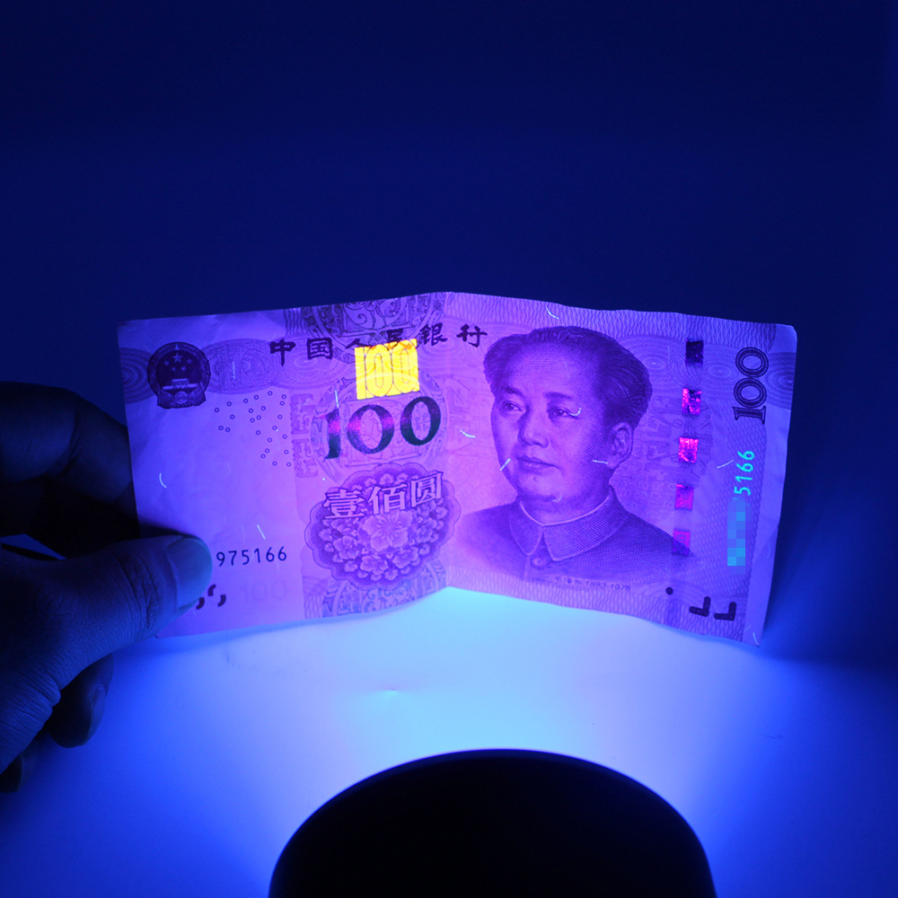 荧光剂uv胶固化灯led紫光超强光潜水电筒厂家直销一件代发可定制