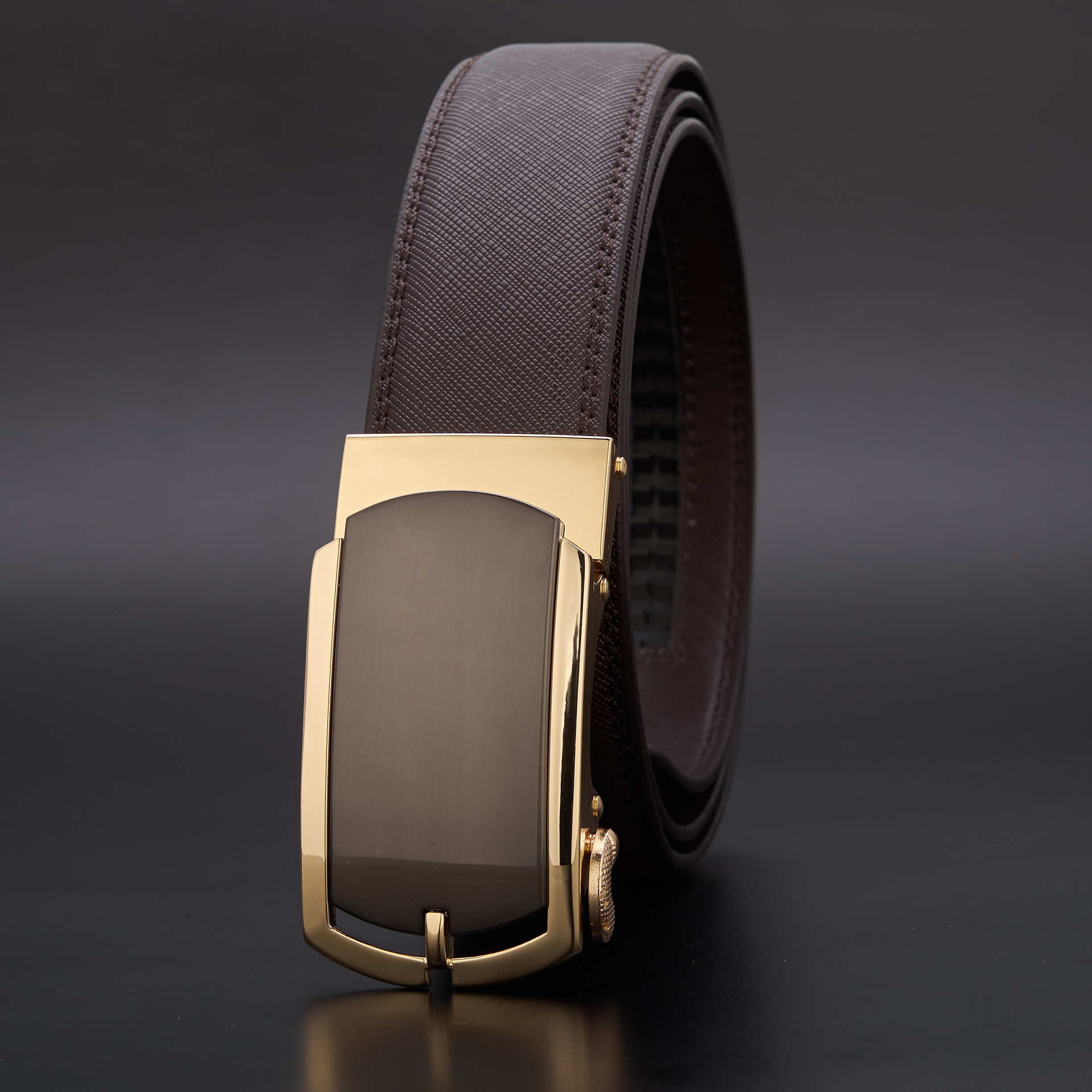 2017新款现货皮带正装自动带厚重商务款西装带真皮男士腰带a1009