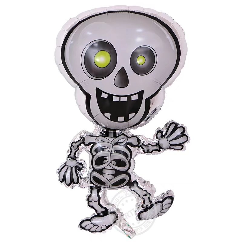 万圣节蝙蝠铝膜气球批发 黑吸血蝙蝠鬼节装饰气球 儿童玩具气球