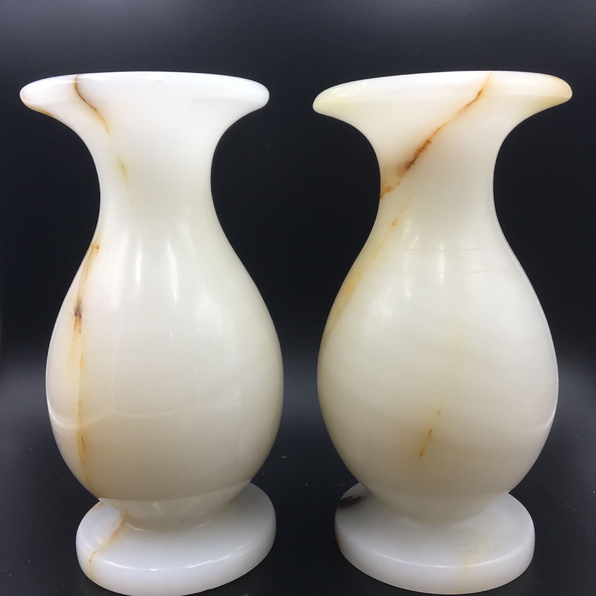 阿富汗玉花瓶插花瓶子南阳玉 工艺品白玉批发色花瓶 玉石摆件批发