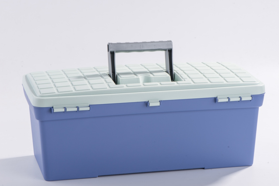 健桦r618 14寸美术工具箱 水粉颜料箱 绘画箱 塑料 国画收纳箱