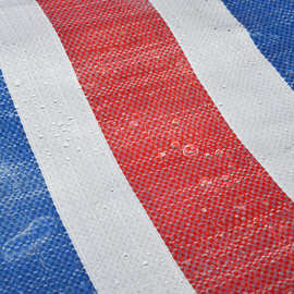 三色彩条布批发厂家100克pe油布防晒塑料遮阳布聚乙烯加厚防水布