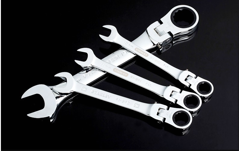 史丹利公制精抛光活头棘开两用快扳18mm棘轮开口扳手91-898-1l-2