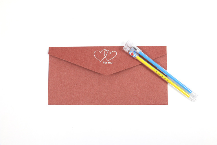 高档烫金西式复古信封 定制logo商务邀请函 创意情书信纸表白