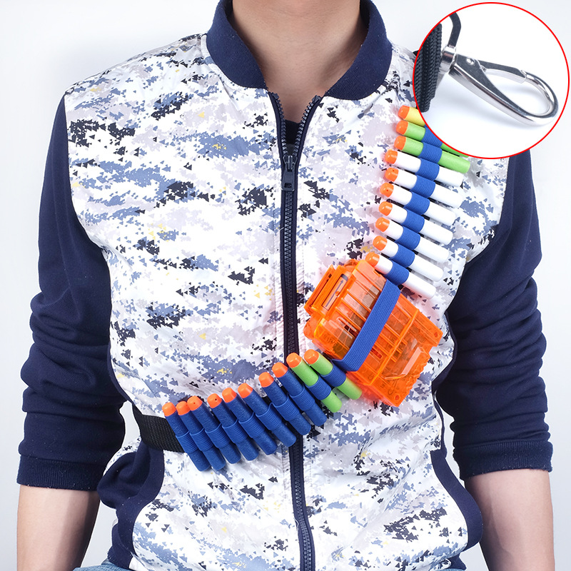 Factory Direct Sales Soft Bullet Gun Eva Bullet Clip Nerf Tactical Vest Strap Universal Elite Toy Set
