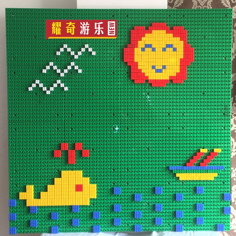 儿童diy墙壁益智玩具区域建构墙体积木.墙面游戏