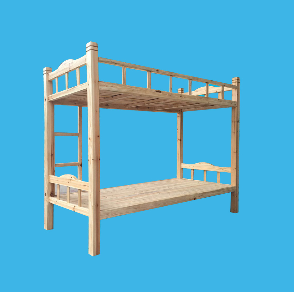 厂家批发 松木上下铺 学生双层床 木质高低床 员工宿舍高低床批发