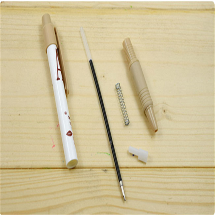 一枝笔学生老师用批改作业办公圆珠笔203按动防滑原子笔蓝红油笔