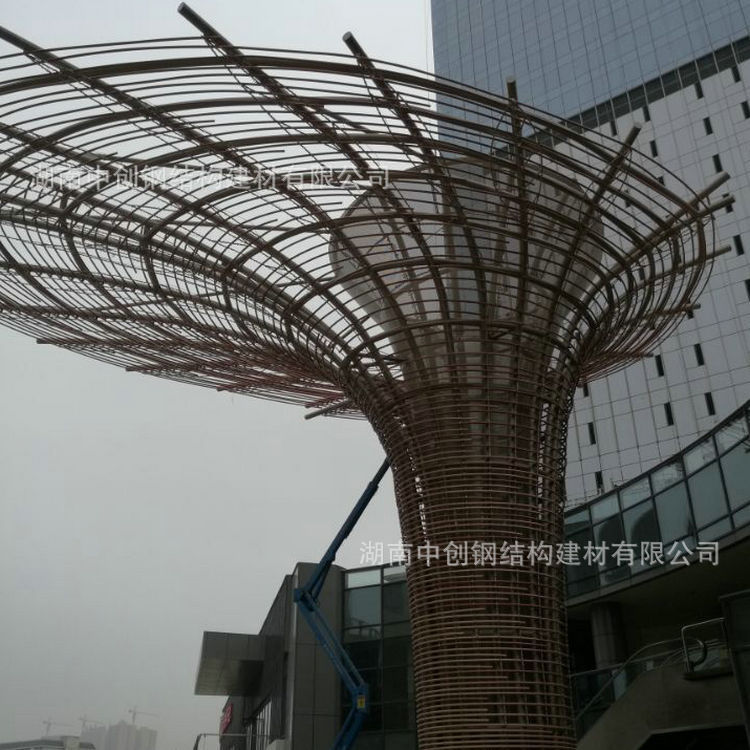 厂家定制 弧形钢结构建筑 异形钢结构 创意中型钢结构工程