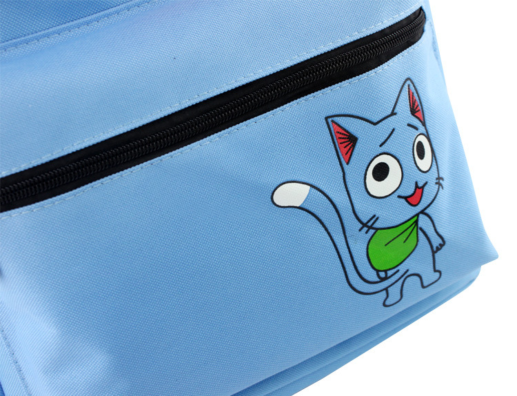 妖精的尾巴双肩背包 哈比蓝猫造型书包 蓝猫学生书包 动漫背包