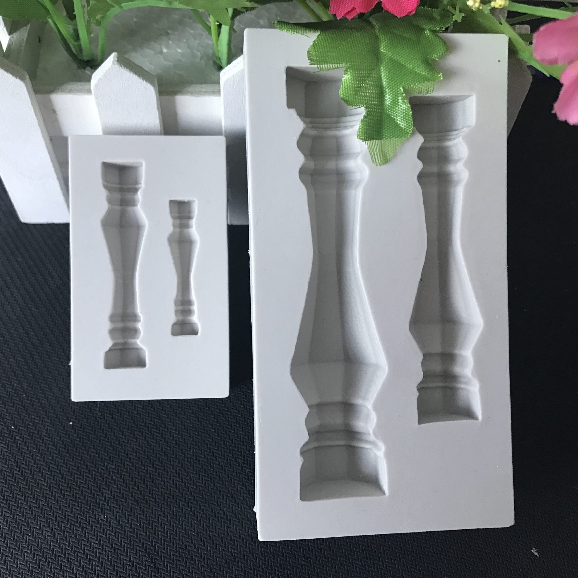 大号罗马柱子翻糖蛋糕硅胶模具 欧式楼梯柱子翻糖模具