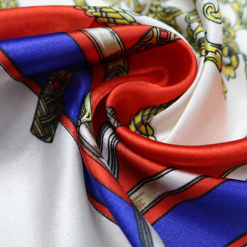 European and American Brand Silk Scarf Artificial Silk Satin Cloth Handkerchief Little Square Towel Professional Silk Satin Scarf Wholesale