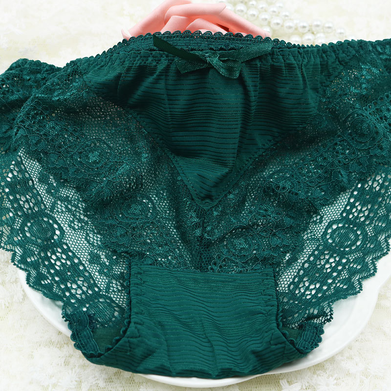 性感内裤女士低腰舒适透气冰丝烫钻超薄火辣丁字裤t裤女6823