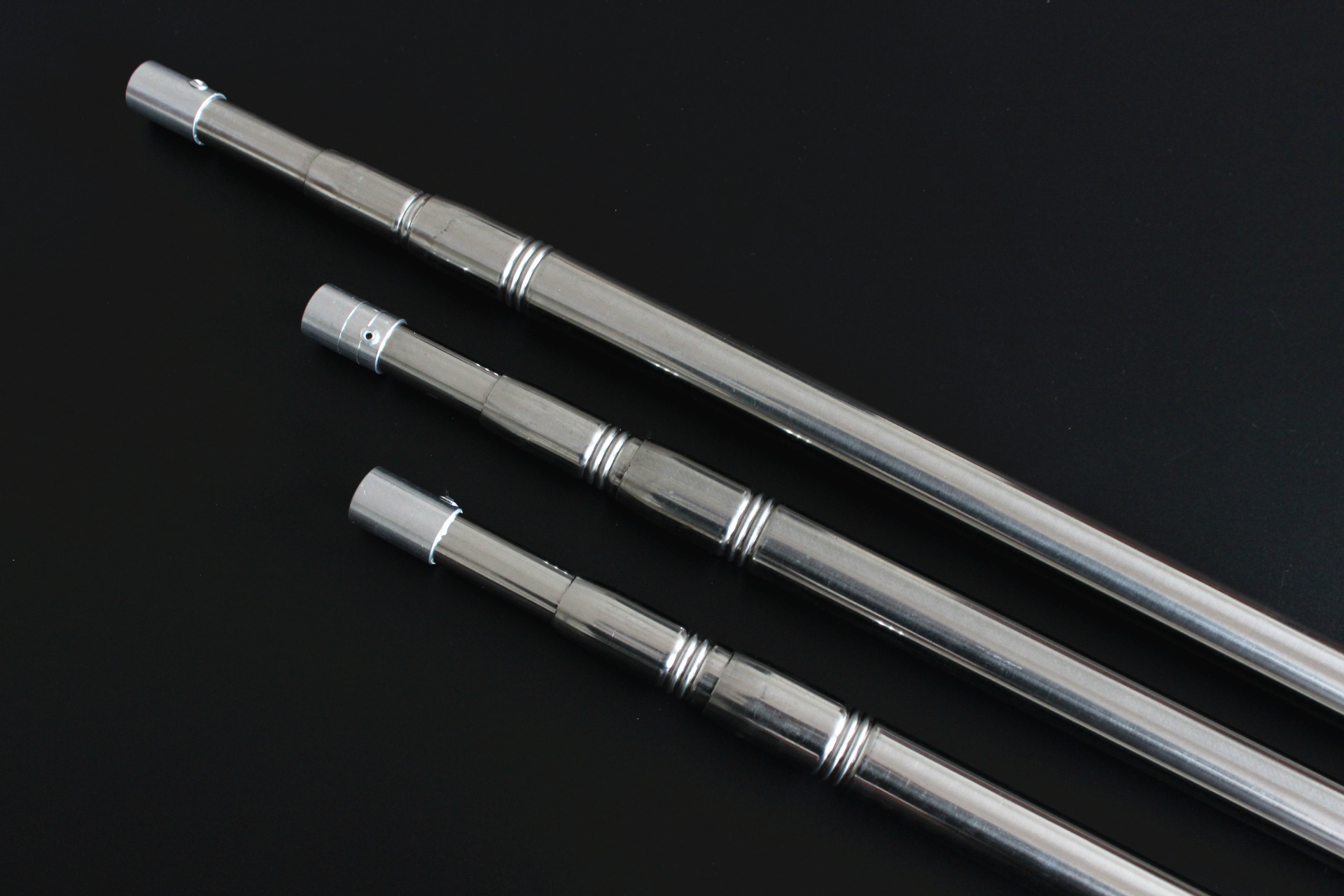 不锈钢抄网杆1.5米-3.0米伸缩定位可搭配钩鱼叉抄网 捞鱼网渔具