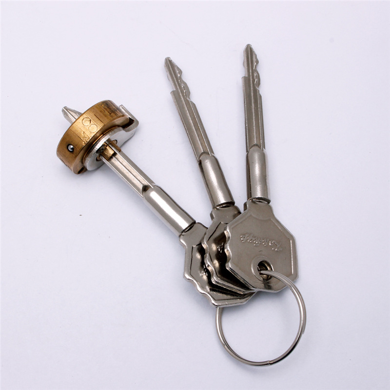 厂家定制十字型钥匙 双开锁芯专业定制全铜单开锁芯正开反开新款