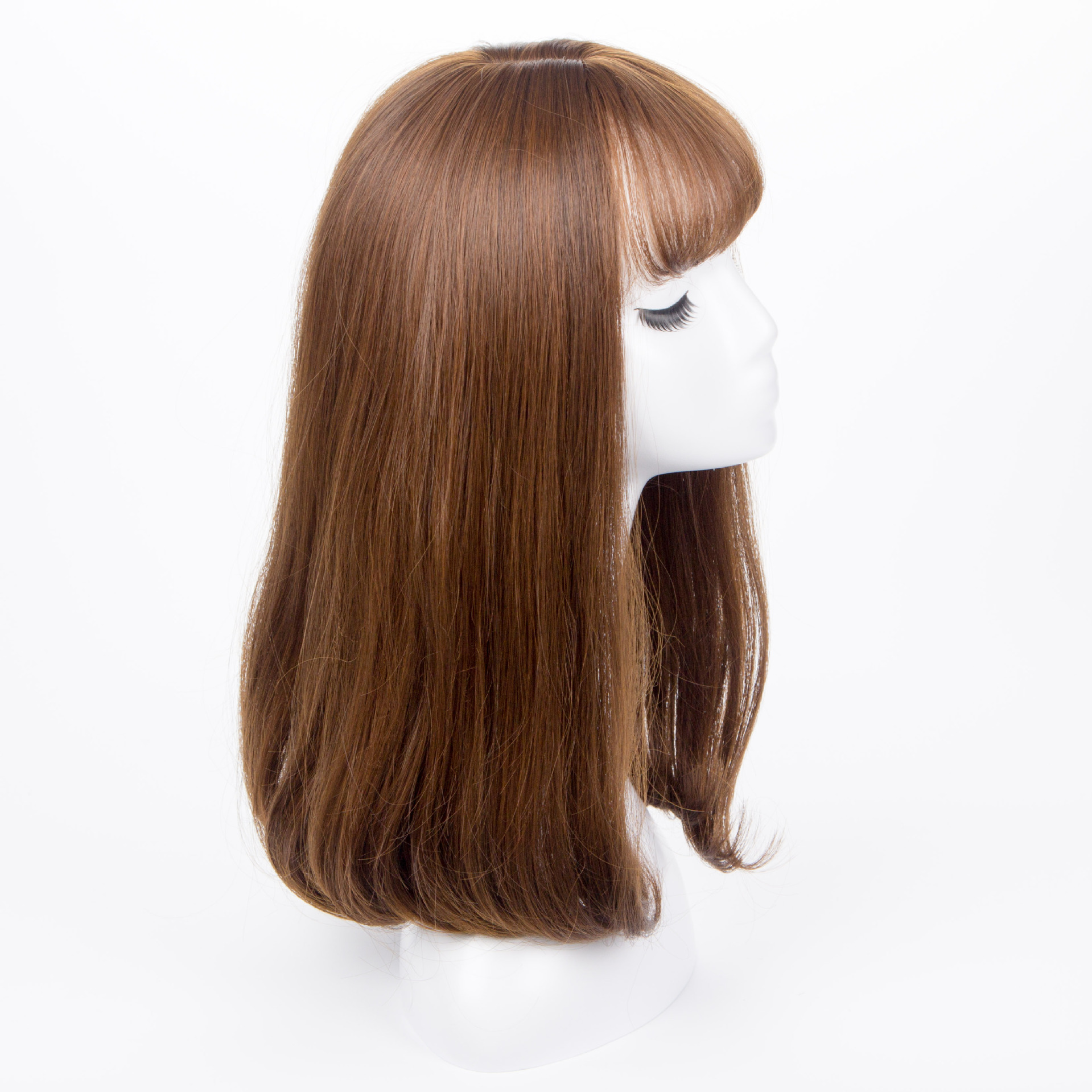 假发女长发 自然逼真哑光高温丝 空气刘海蓬松内卷假发