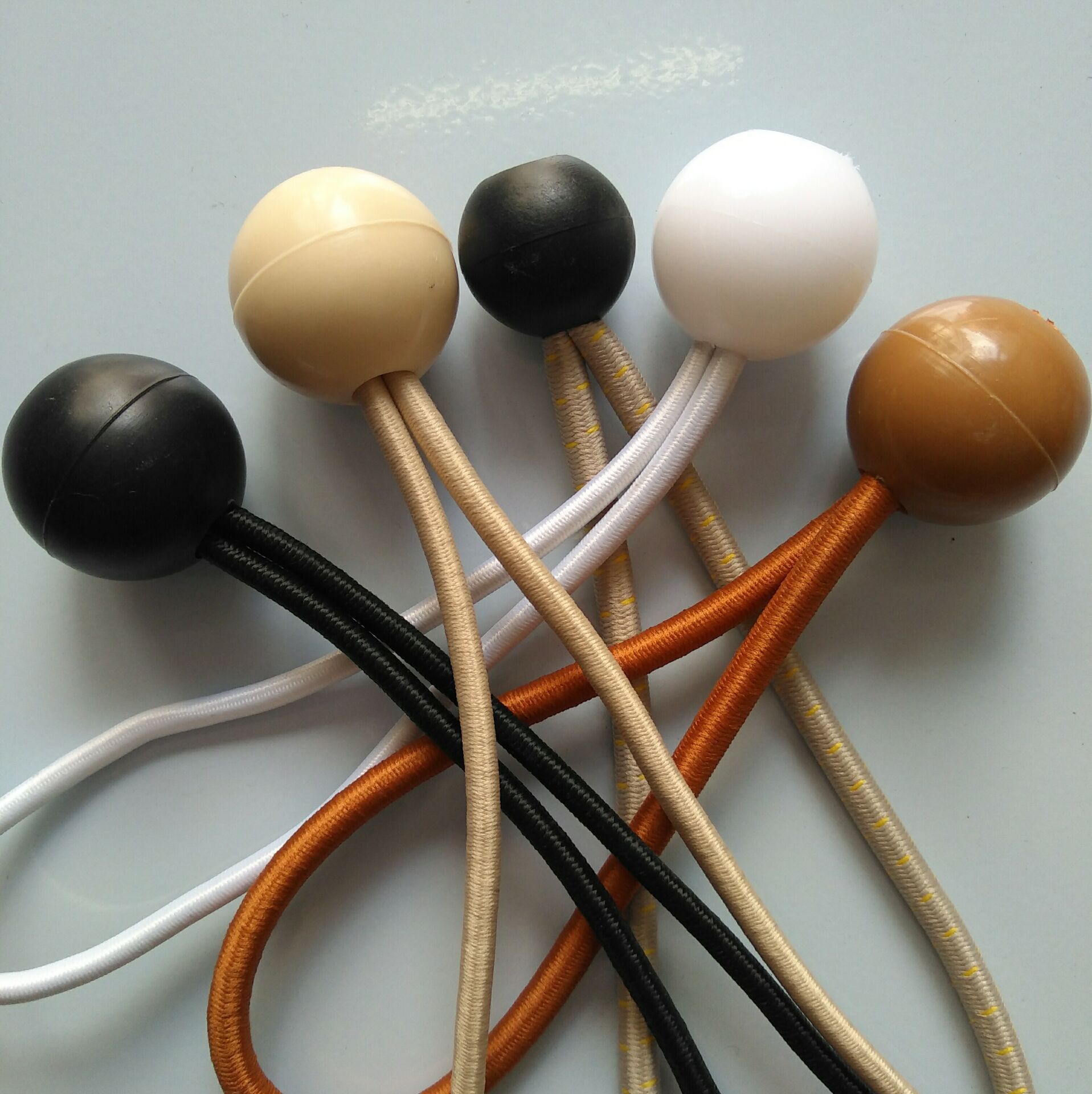 热销多功能橡筋球绳 蹦床帐篷固定弹力球绳 球头圆松紧捆绑批发