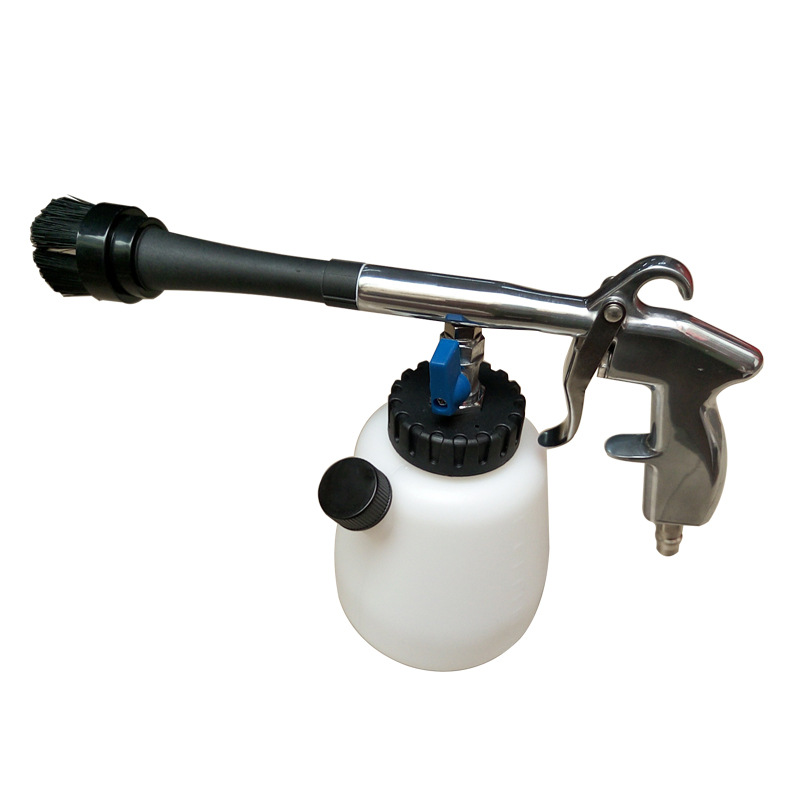 龙卷风清洗枪带毛刷汽车内饰清洗枪气动清洗枪喷枪清洗剂喷枪