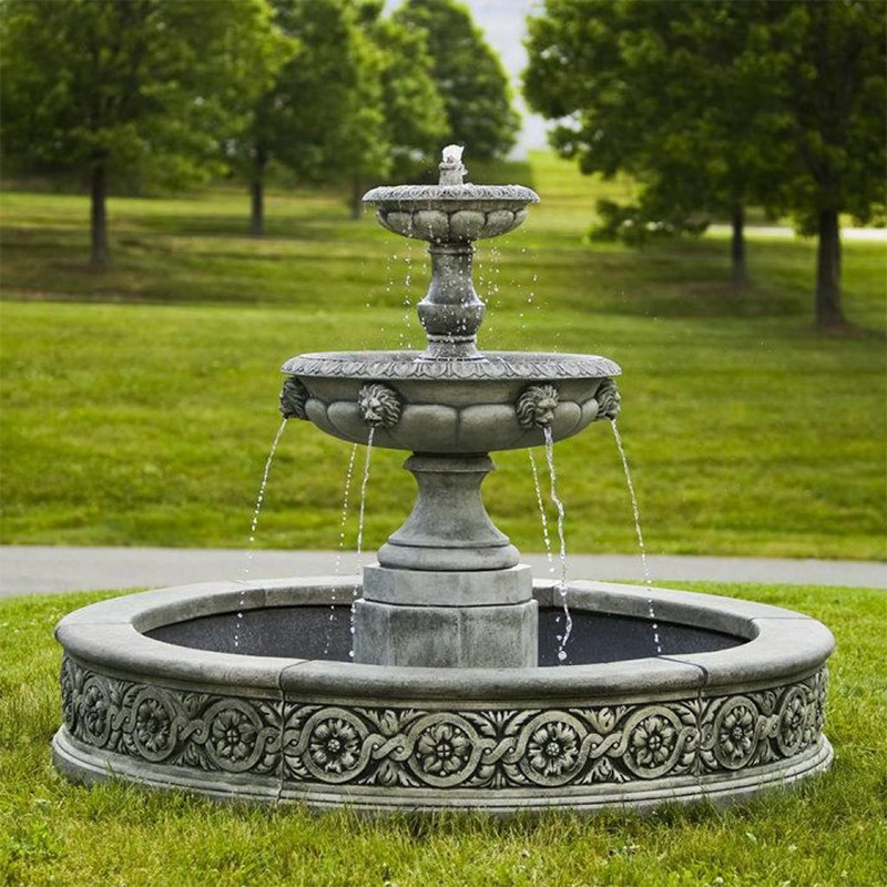 工厂直销石雕喷泉花岗岩 广场景观喷泉 庭院流水大理石喷水池