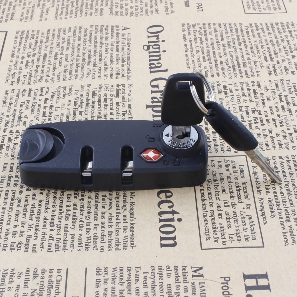 厂家直销 hd-003a 配钥匙密码锁 tsa海关锁 箱包固定锁