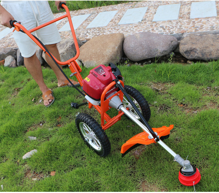 手推式割草机新款四冲程打草机草坪机修草机割灌机二冲程除草机