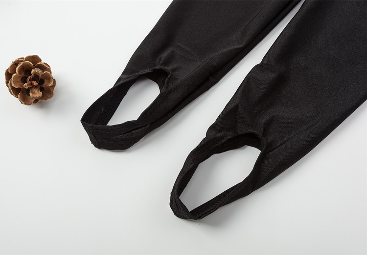 氨纶儿童舞蹈服练功裤 男女童芭蕾舞踩脚裤 打底健美裤黑白色现货