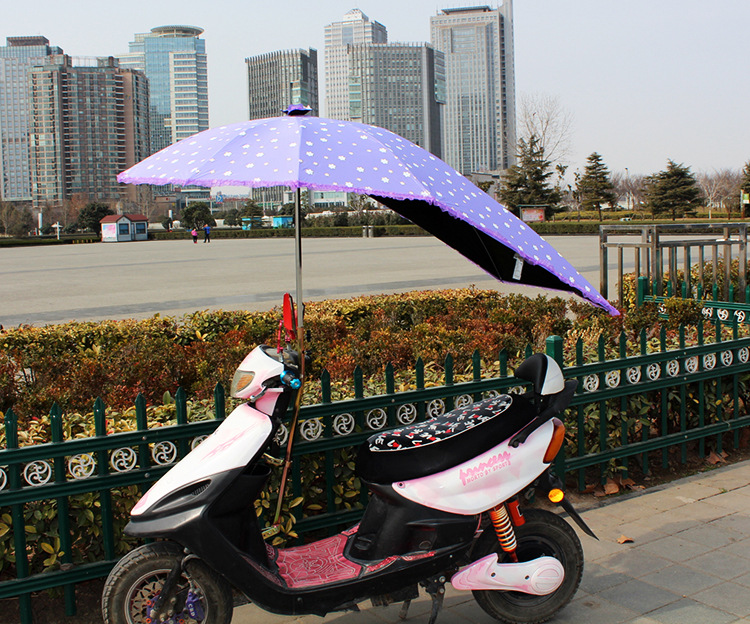 电动车晴雨伞 电动车摩托车 遮阳伞雨蓬挡风伞太阳伞可折叠加厚