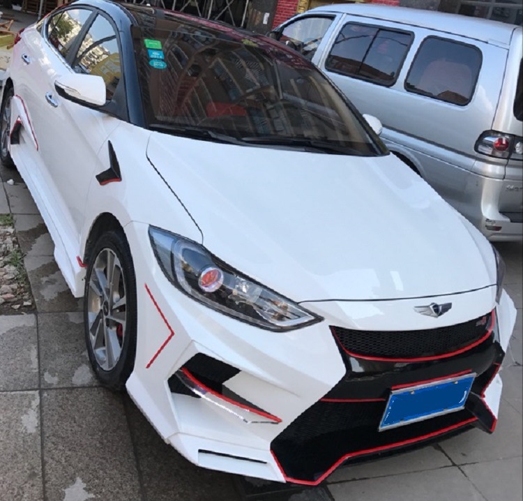 适用现代领动改装ex大包围汽车改装领动改装包围前杠后杠侧裙尾翼