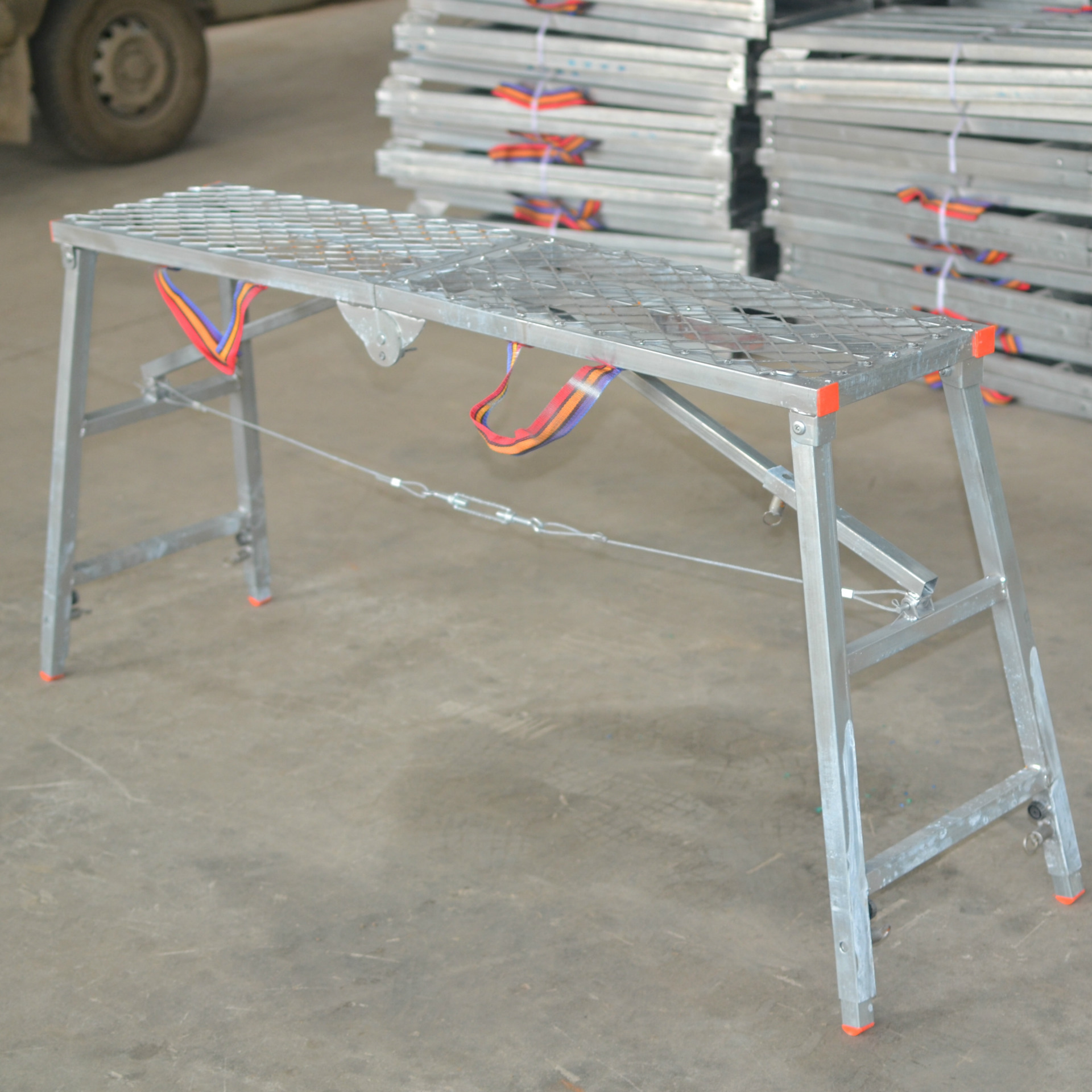 折叠多功能装修马凳升降脚手架工程施工携带移动工作平台梯高长凳